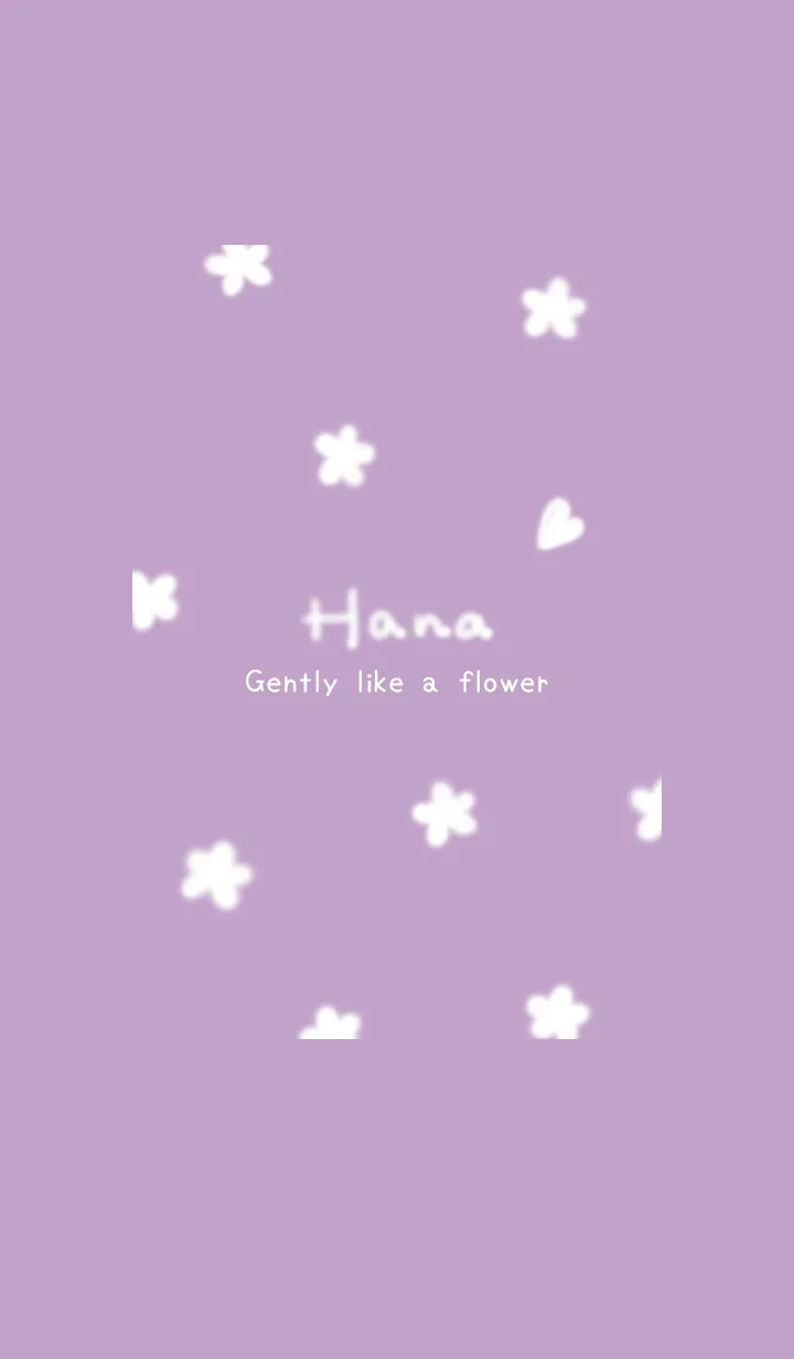 [LINE着せ替え] ～Hana♥パープル37_1～の画像1