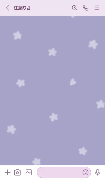 [LINE着せ替え] ～Hana♥パープル36_1～の画像3