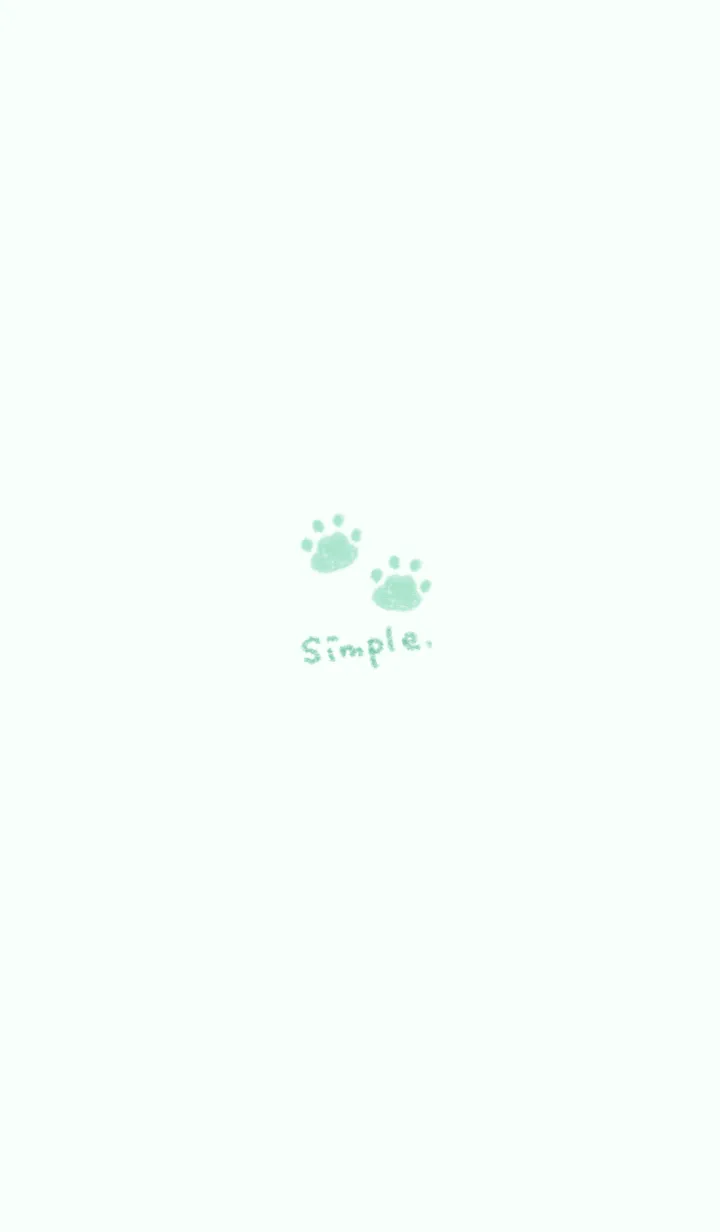 [LINE着せ替え] ねこの落書き(エメラルド)の画像1