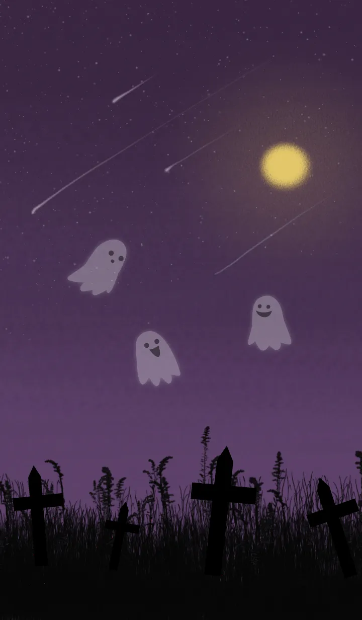 [LINE着せ替え] Halloween - purpleの画像1