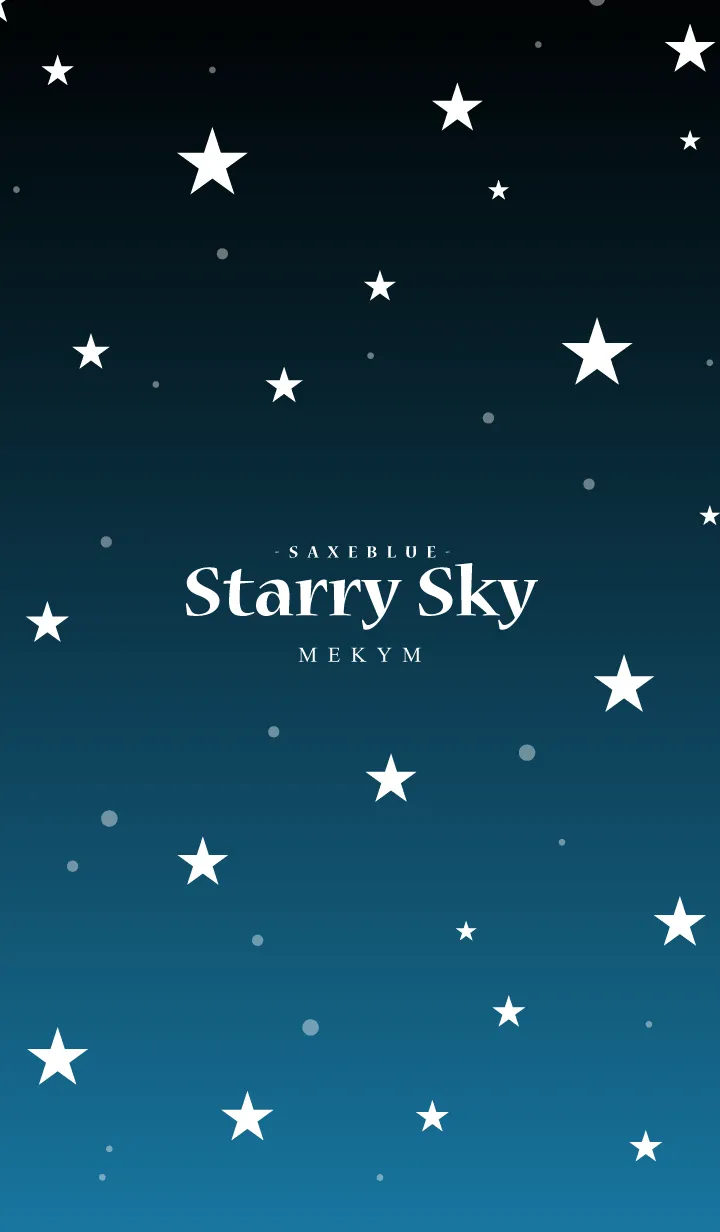 [LINE着せ替え] - Starry Sky Saxe Blue -の画像1