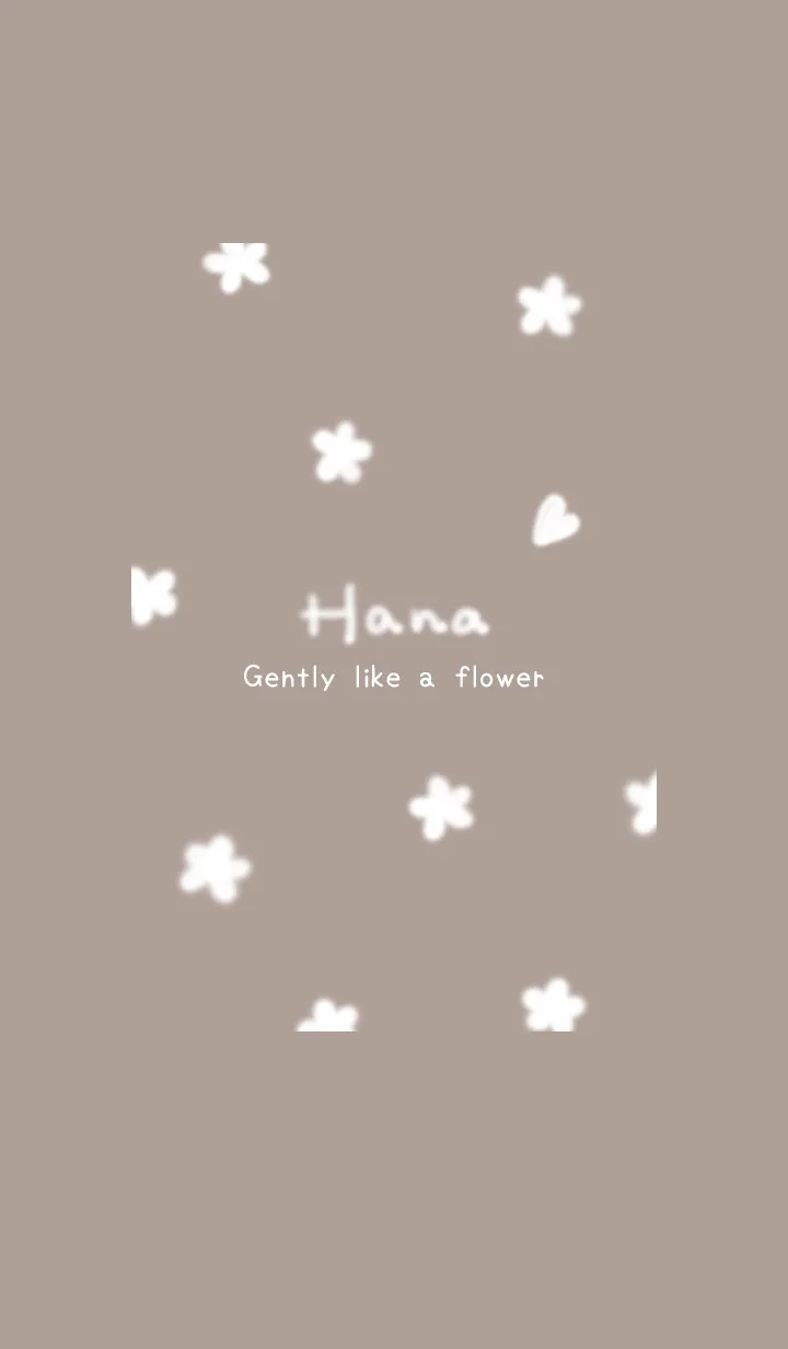 [LINE着せ替え] ～Hana♥ブラウン45_1～の画像1