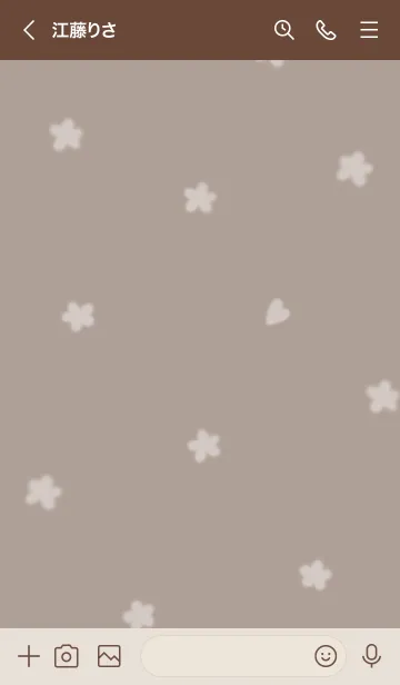 [LINE着せ替え] ～Hana♥ブラウン45_1～の画像3