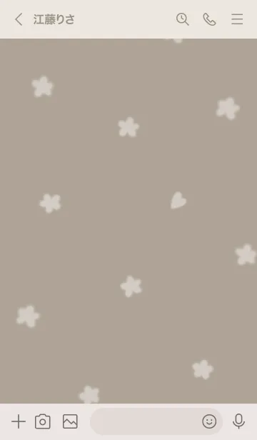 [LINE着せ替え] ～Hana♥ブラウン46_1～の画像3