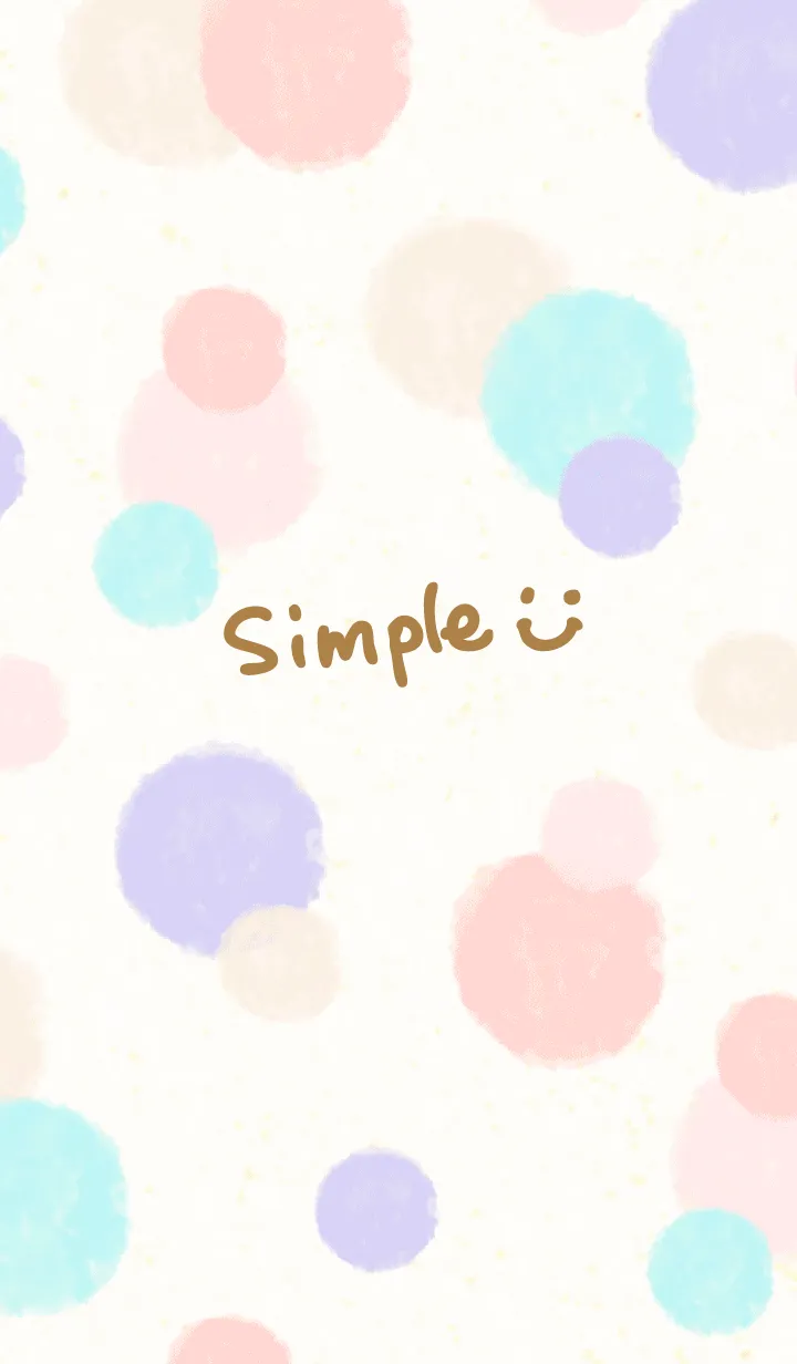 [LINE着せ替え] スマイル-大人水彩水玉c18-の画像1