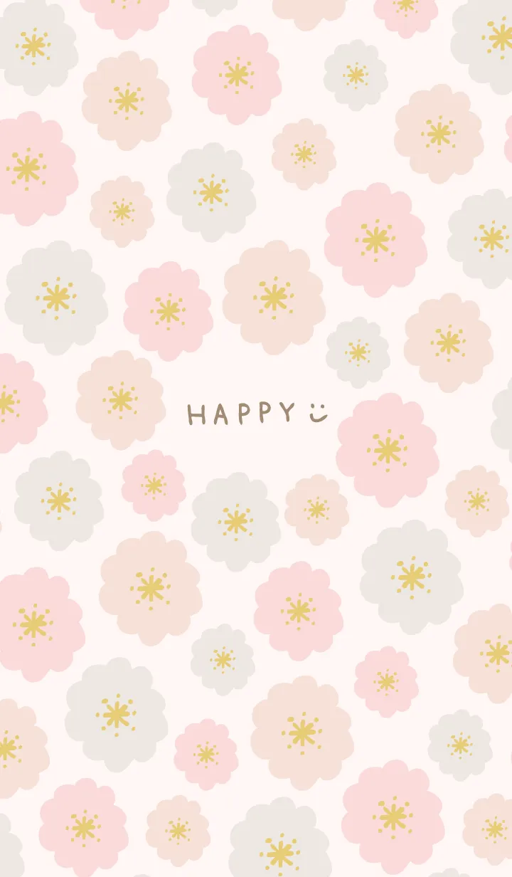 [LINE着せ替え] 北欧風 カラフル花々24の画像1