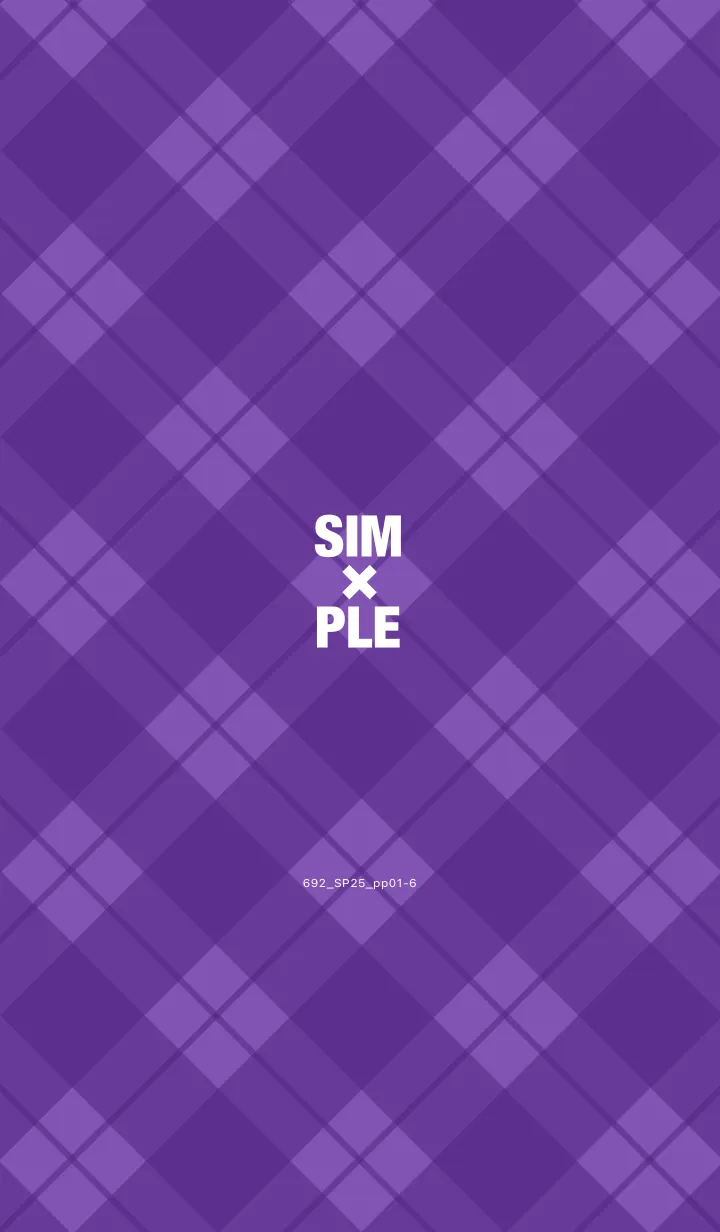 [LINE着せ替え] 692.25_パープル1-6の画像1