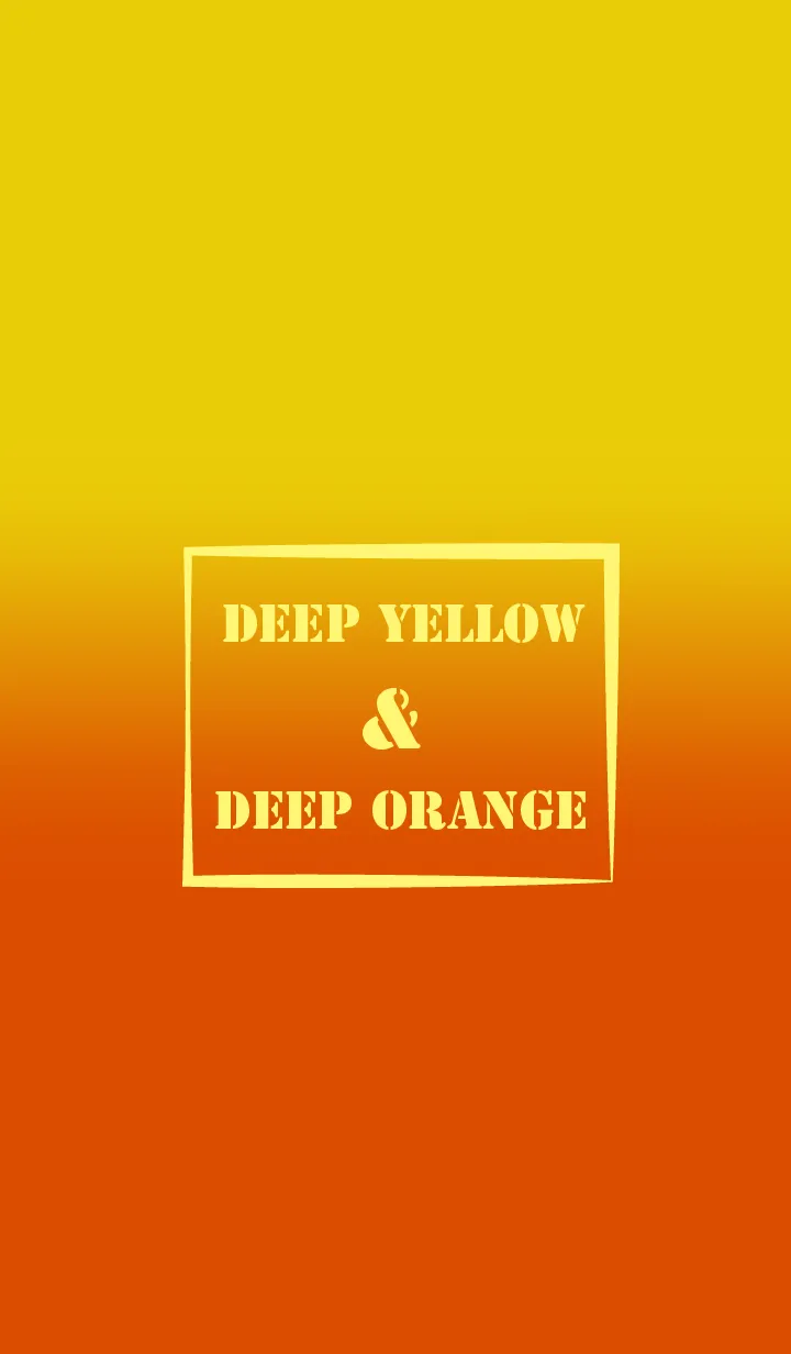 [LINE着せ替え] Deep Yellow & Deep Orange Theme (JP)の画像1