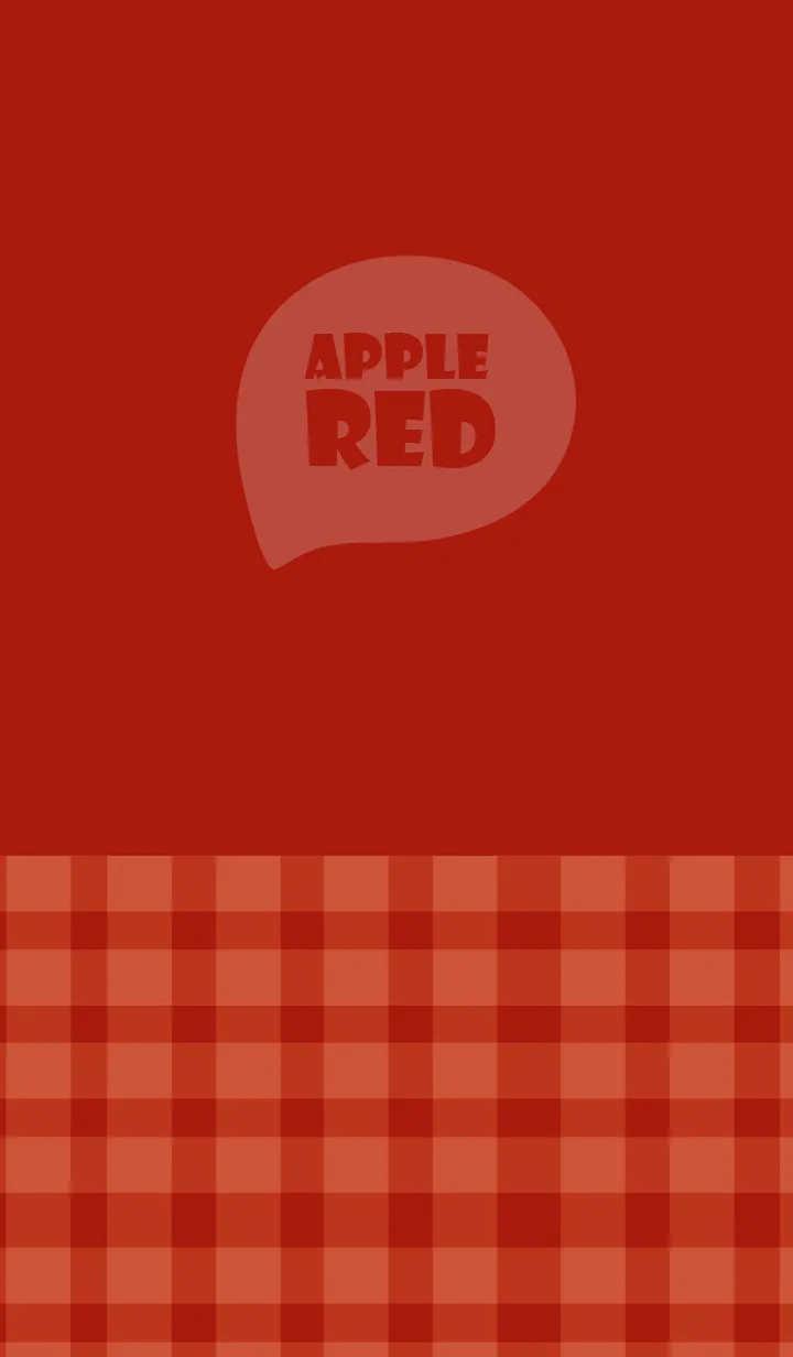 [LINE着せ替え] Apple Red Plaid Theme (JP)の画像1