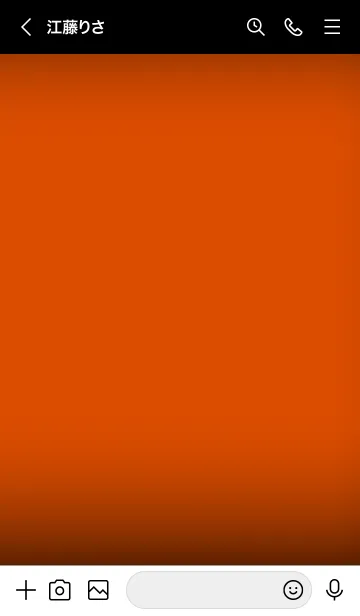 [LINE着せ替え] Deep Orange  And Black (JP)の画像3