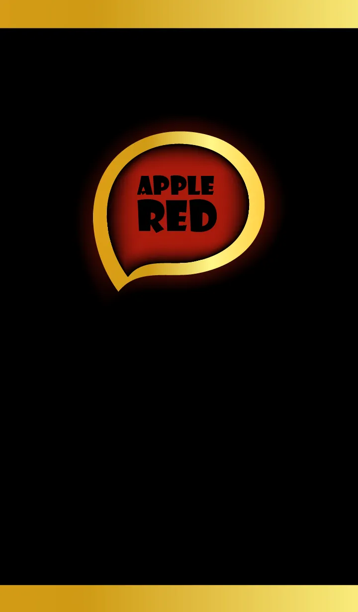 [LINE着せ替え] Apple Red in Gold Black (JP)の画像1