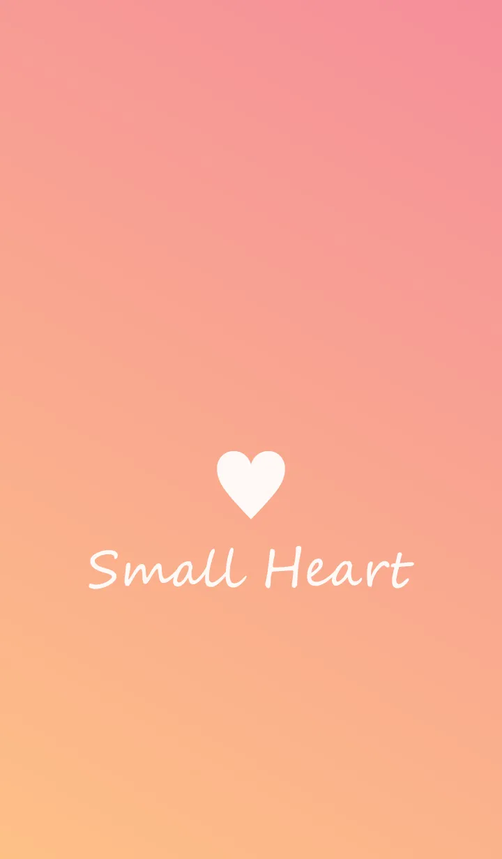 [LINE着せ替え] Small Heart *Orange Gradation 3*の画像1