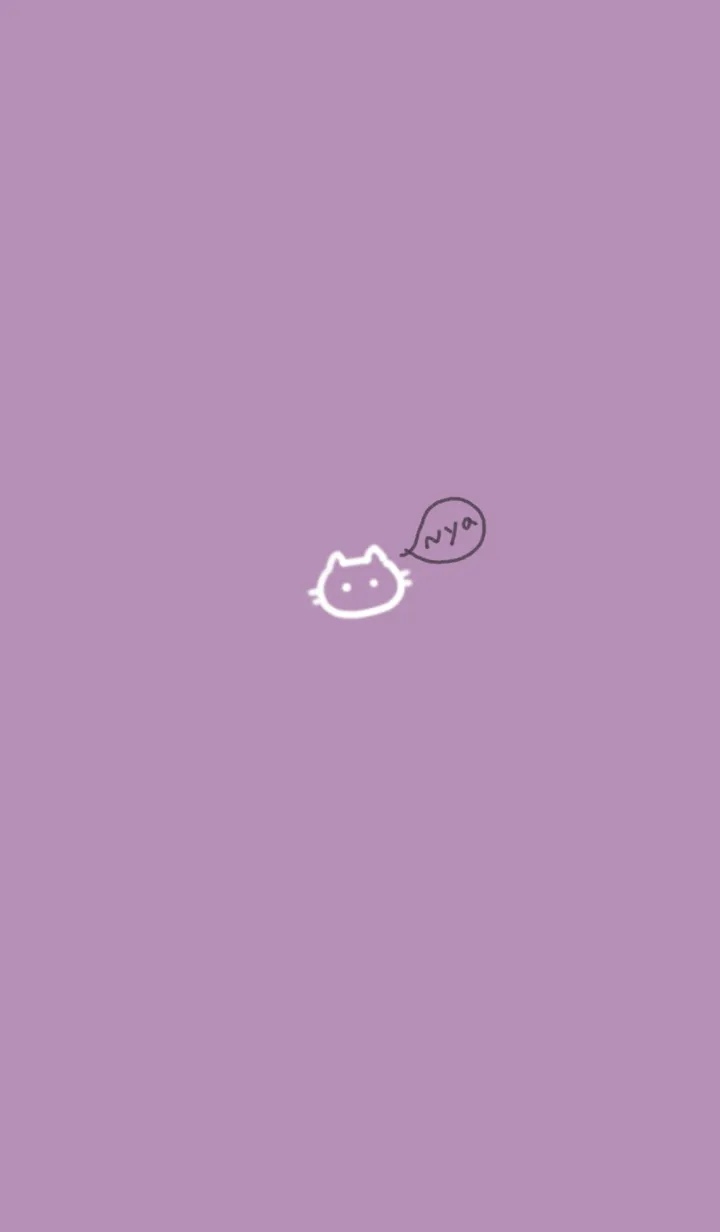 ～ゆるい猫2♥パープル09_1～の着せ替えメイン画像