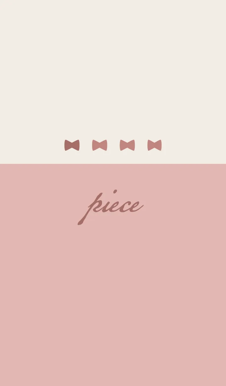 [LINE着せ替え] コーラルピンク <リボン>の画像1