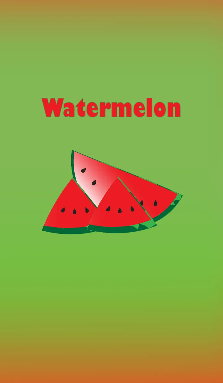 [LINE着せ替え] Simple watermelon theme v.2 JPの画像1