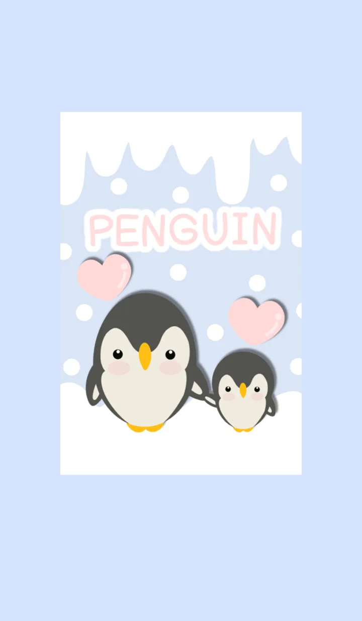 [LINE着せ替え] Cute Cute Penguin 2の画像1