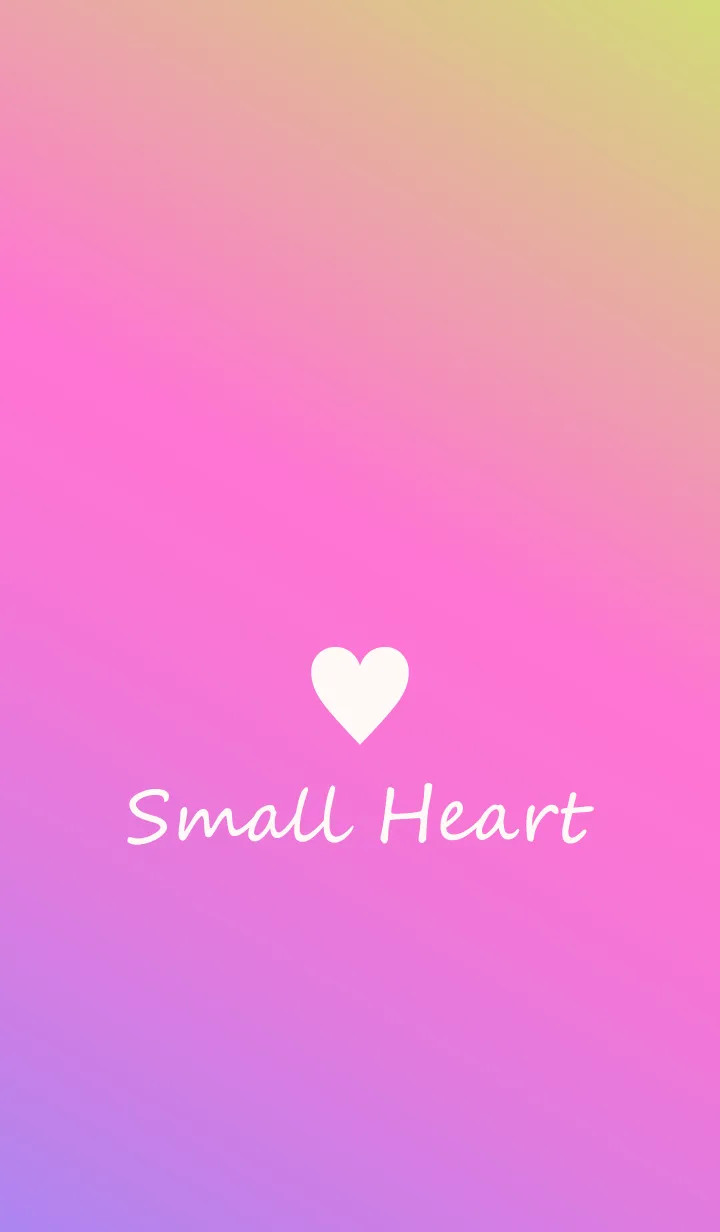 [LINE着せ替え] Small Heart *Purple+Pink+Yellow*の画像1