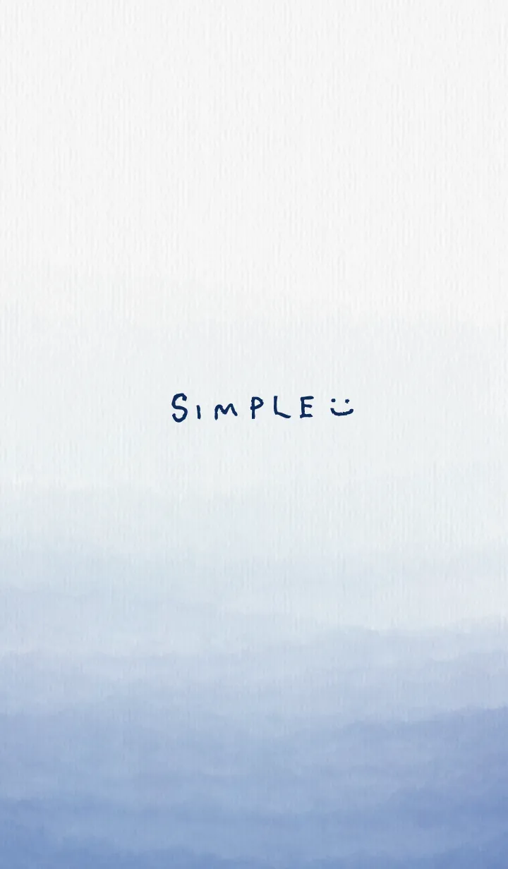 [LINE着せ替え] 水彩グラデーション青 スマイル24の画像1