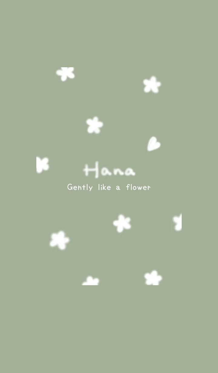 [LINE着せ替え] ～Hana♥グリーン47_1～の画像1