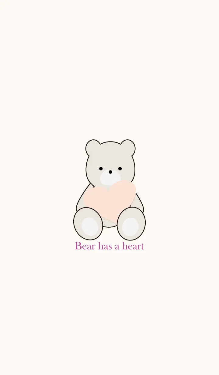 [LINE着せ替え] Bear has a heart 28の画像1