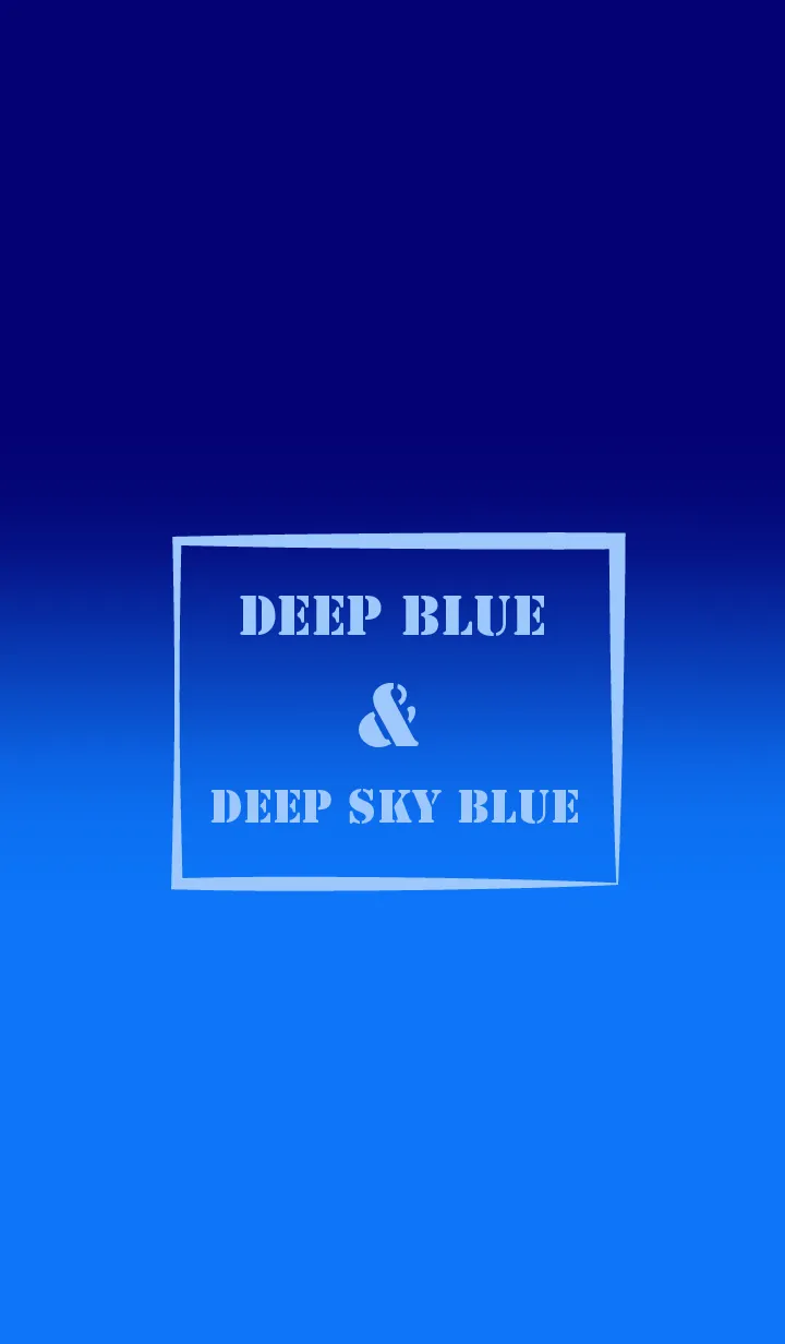 [LINE着せ替え] Deep Blue & Deep Sky blue  Theme (JP)の画像1