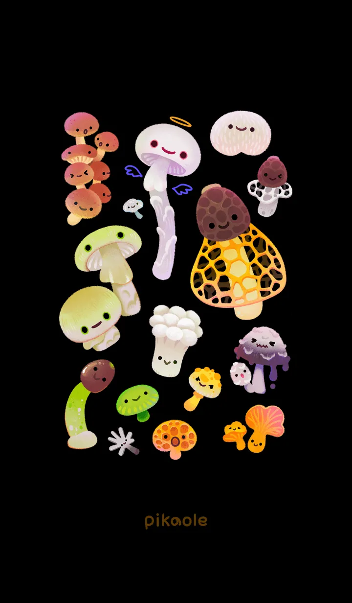 [LINE着せ替え] 幸せなきのこの画像1