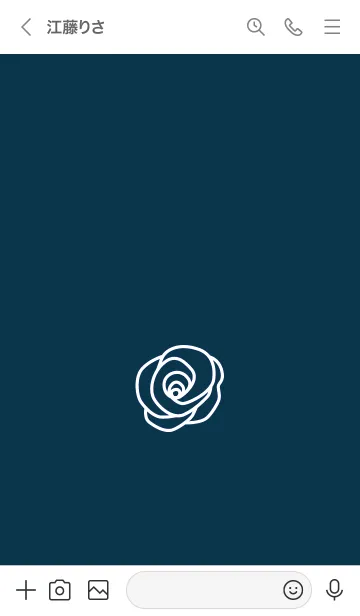 [LINE着せ替え] シンプル ローズ 57の画像3