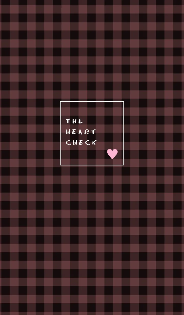 [LINE着せ替え] ザ ハート チェック 78の画像1