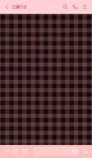 [LINE着せ替え] ザ ハート チェック 78の画像3