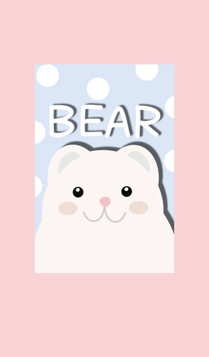 [LINE着せ替え] Cute Bear - Polar Bearの画像1