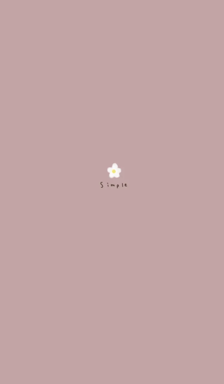 [LINE着せ替え] 可愛いくすみピンクとふんわりお花。の画像1