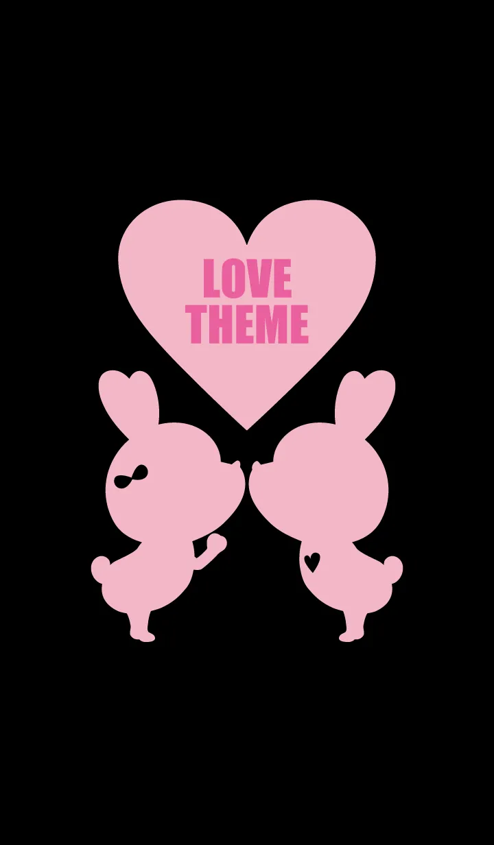 [LINE着せ替え] LOVE THEME BLACK & PINK..18の画像1