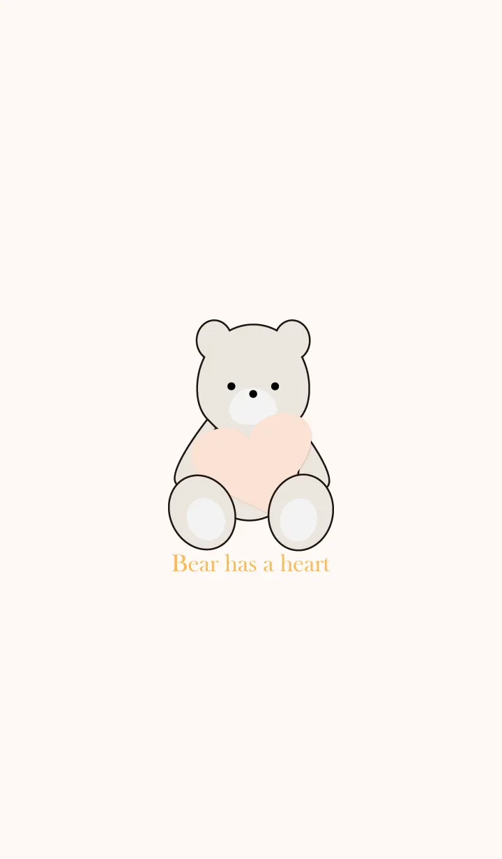 [LINE着せ替え] Bear has a heart 29の画像1