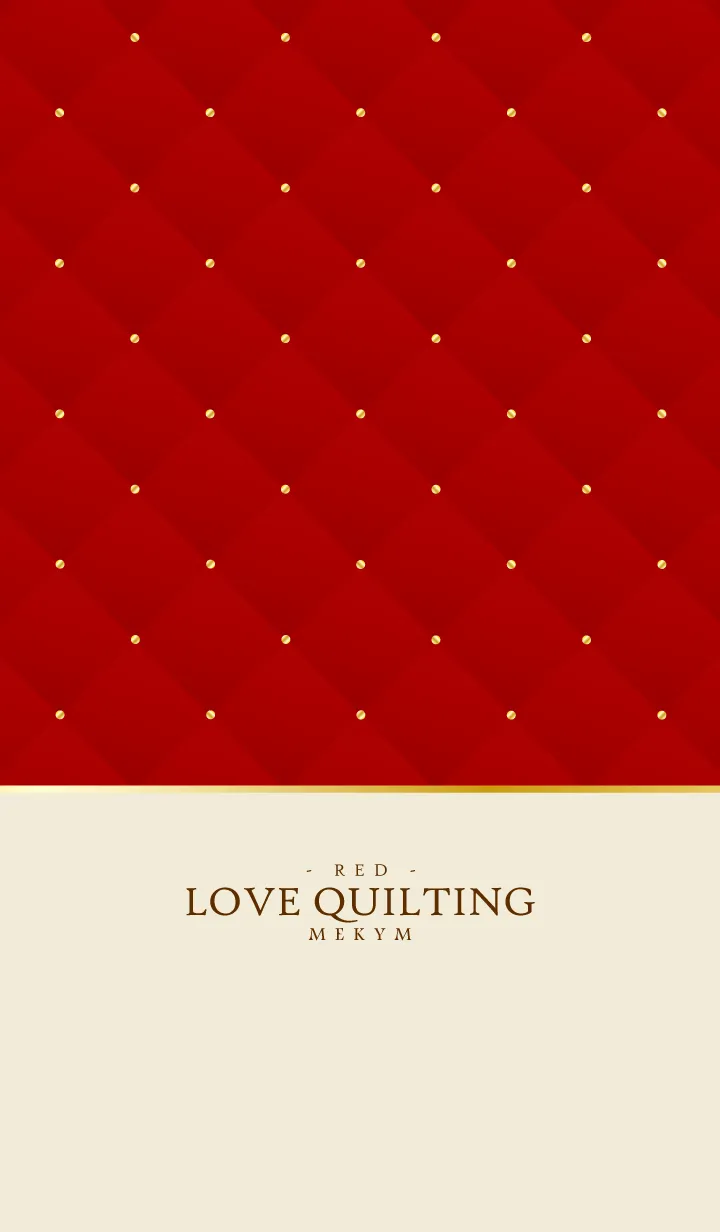 [LINE着せ替え] LOVE QUILTING-RED 3の画像1