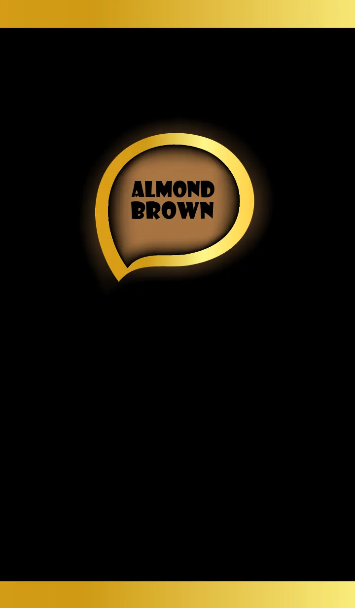 [LINE着せ替え] Almond Brown in Gold Black (JP)の画像1