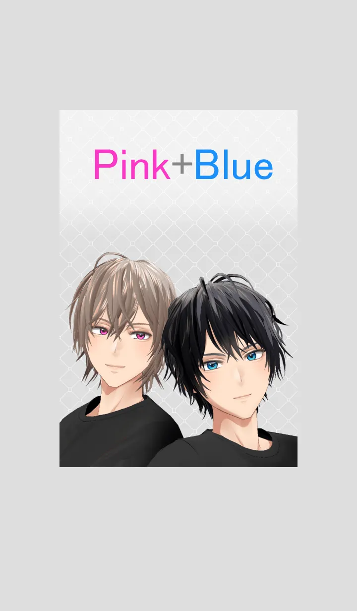 [LINE着せ替え] Pink+Blueの画像1