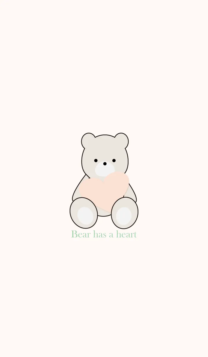 [LINE着せ替え] Bear has a heart 30の画像1