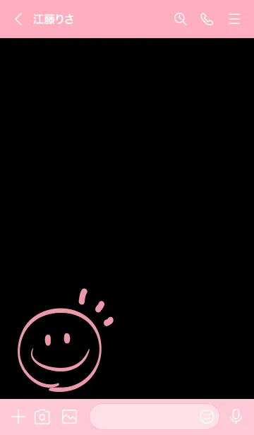 [LINE着せ替え] Always happy -Pink 9-の画像3