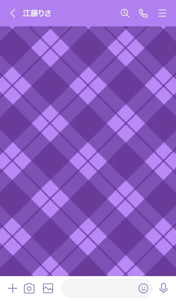 [LINE着せ替え] 694.25_パープル1-6の画像3