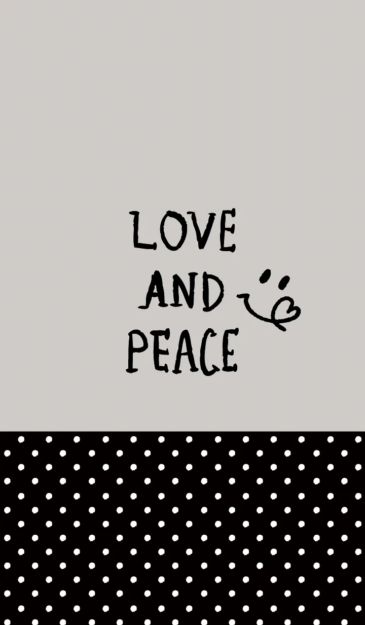 [LINE着せ替え] グレイッシュ水玉スマイル8の画像1