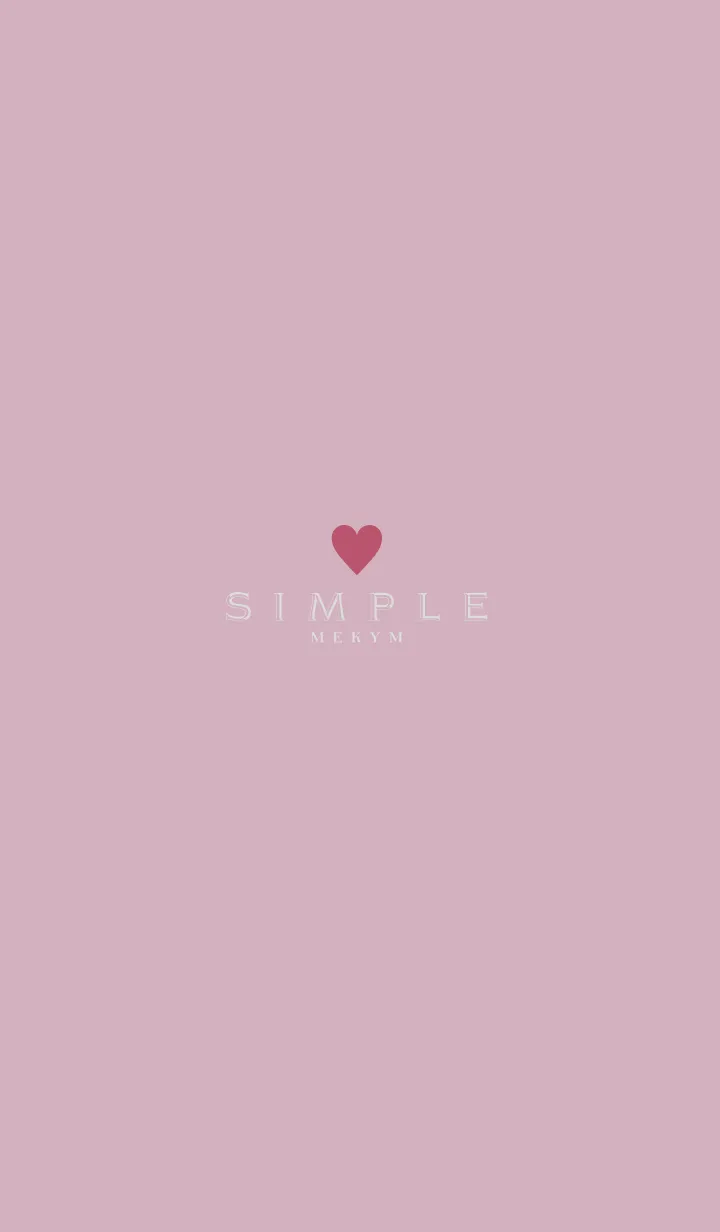 [LINE着せ替え] DUSKY PINK.SIMPLE -HEART- 32の画像1
