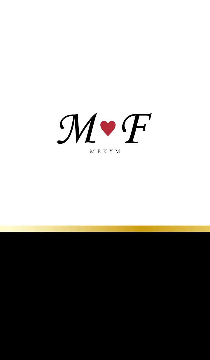 [LINE着せ替え] Love Initial M&F イニシャル 9の画像1