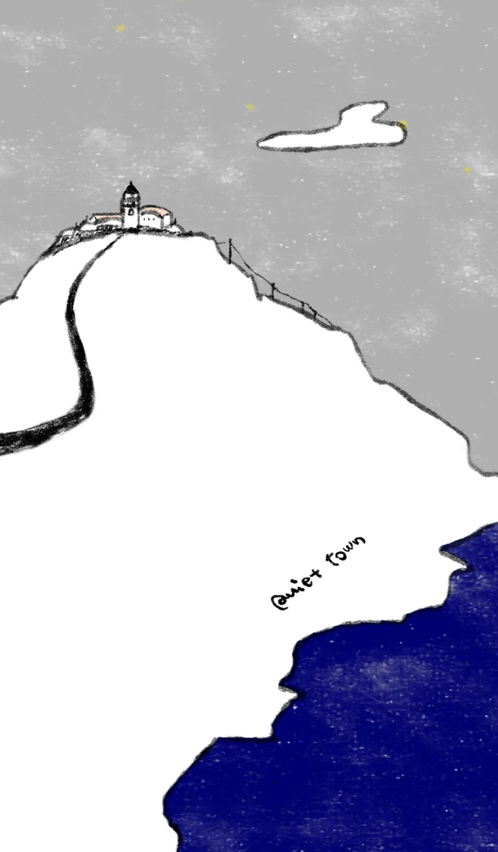 [LINE着せ替え] 丘の上の静かな町の画像1