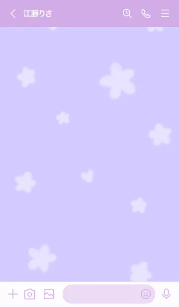 [LINE着せ替え] ～Hana2♥パープル04_1～の画像3