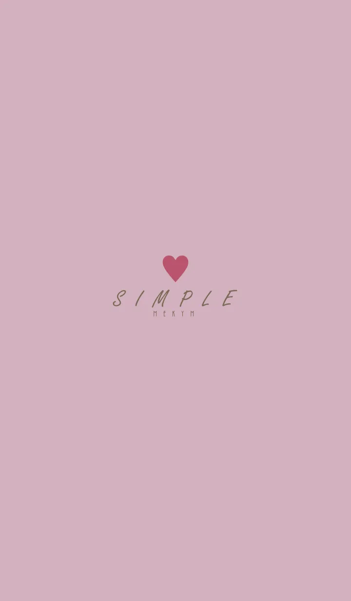 DUSKY PINK BROWN.SIMPLE -HEART- 32の着せ替えメイン画像