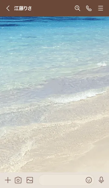 [LINE着せ替え] SUMMER BLUE SEA WAVE-HAWAII 19の画像3