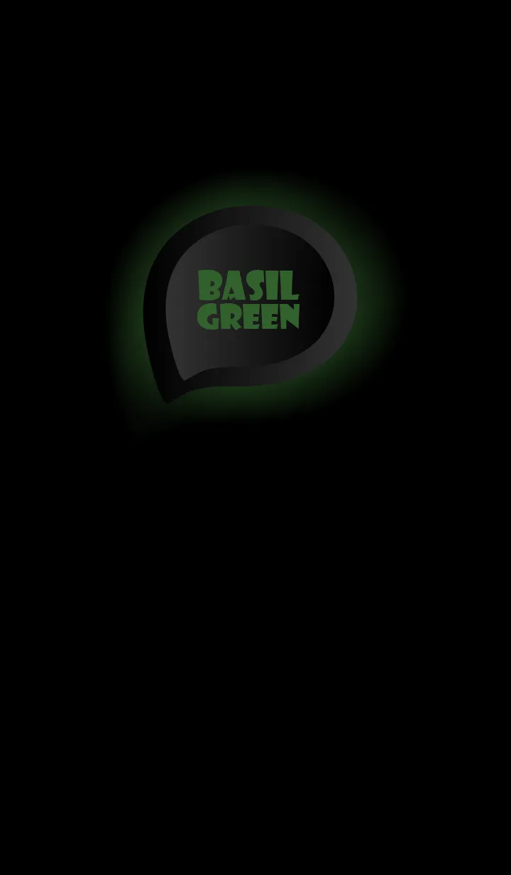 [LINE着せ替え] Basil Green With Black Theme (JP)の画像1