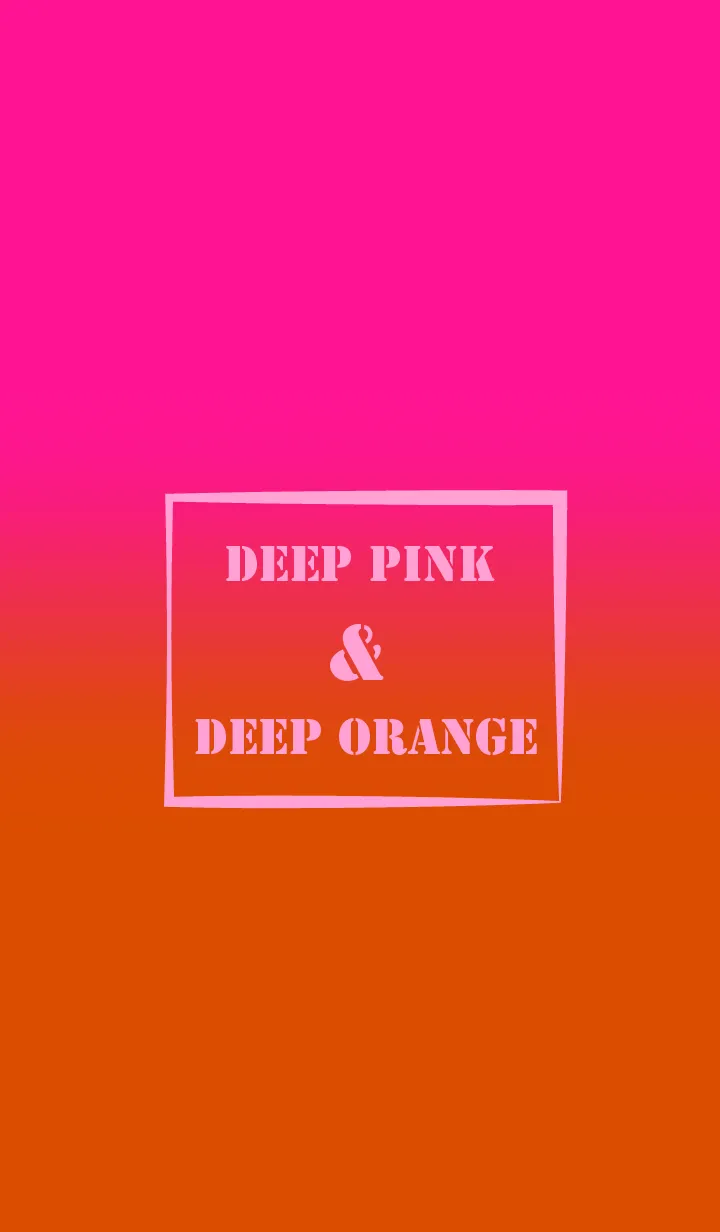 [LINE着せ替え] Deep Orange & Deep Pink  Theme (JP)の画像1