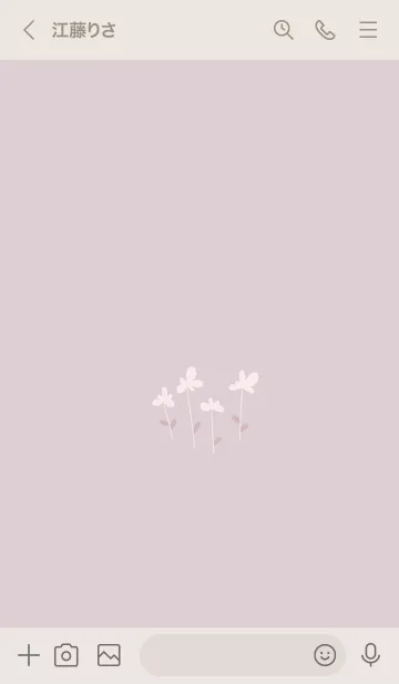 [LINE着せ替え] キュート・キュート花・小花ピンクの画像3