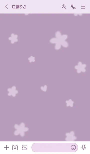 [LINE着せ替え] ～Hana2♥パープル18_1～の画像3